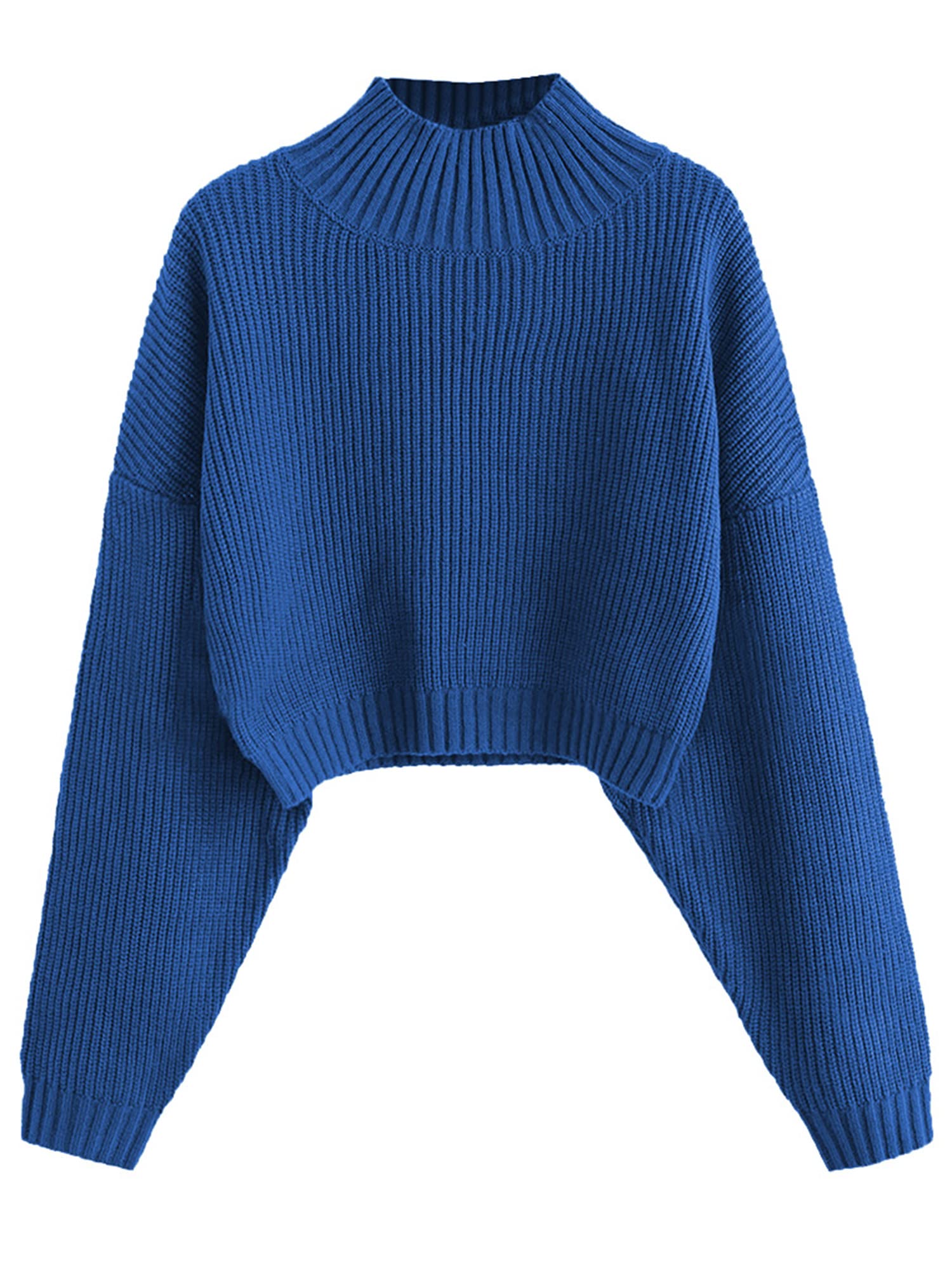 Suéter Zaful Cuello Alto para Mujer-Venta Internacional