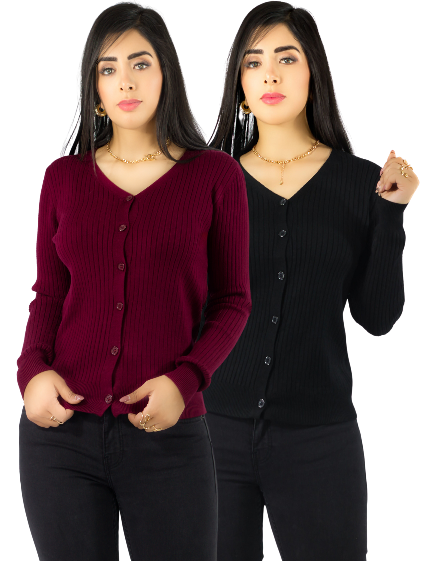 Set de 2 Suéteres para Mujer Manga Variedad de Colores