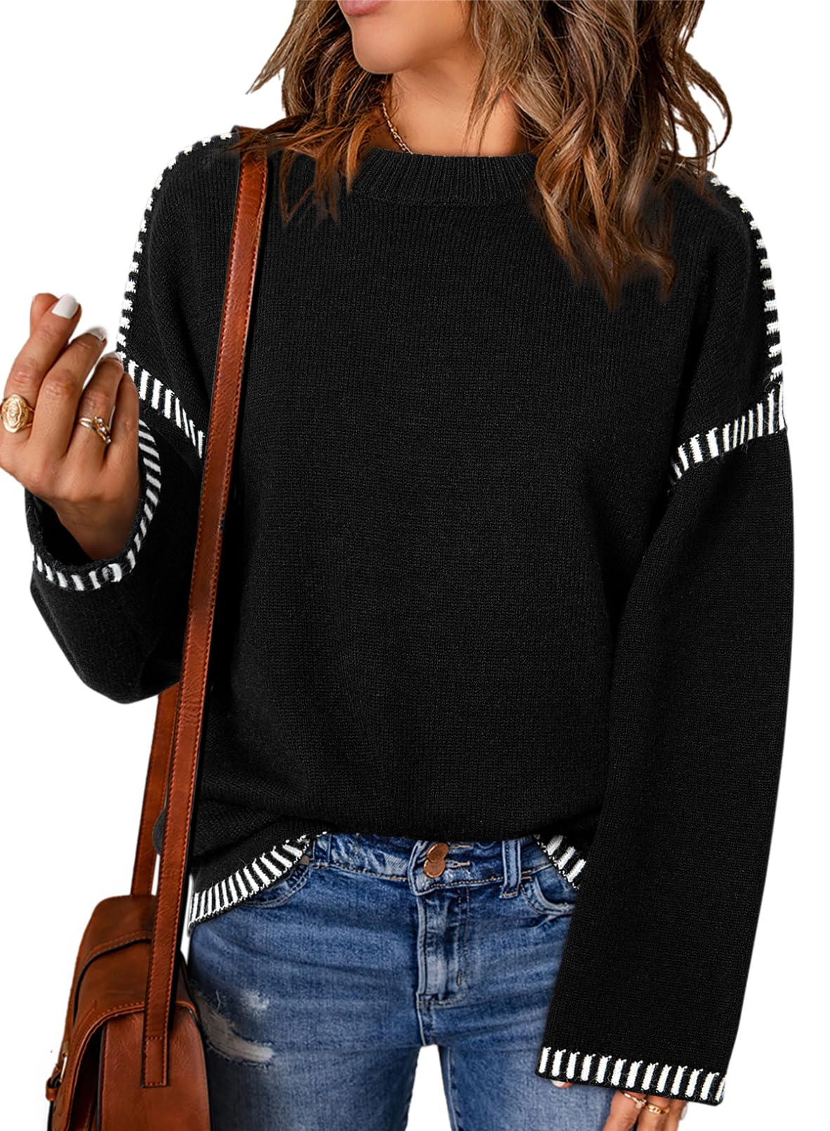 Foto 1 | Jersey Dokotoo Cálido Cuello Redondo para Mujer - Venta Internacional