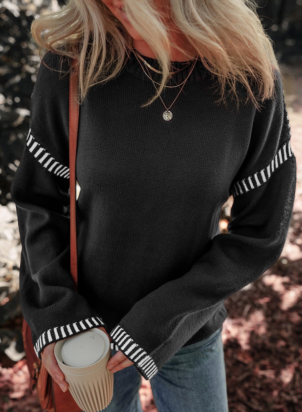 Foto 4 | Jersey Dokotoo Cálido Cuello Redondo para Mujer - Venta Internacional