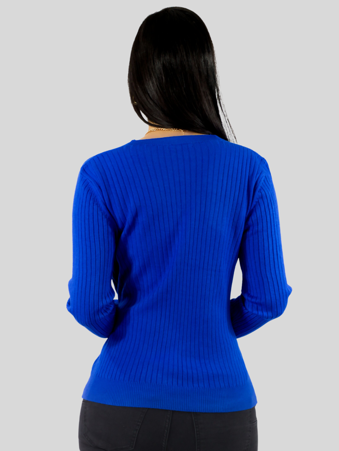 Foto 4 pulgar | Set De 2 Suéteres De Mujer Manga Larga Suéteres Botones Lic-1043-px2 Variedad De Colores Sweaters Punto