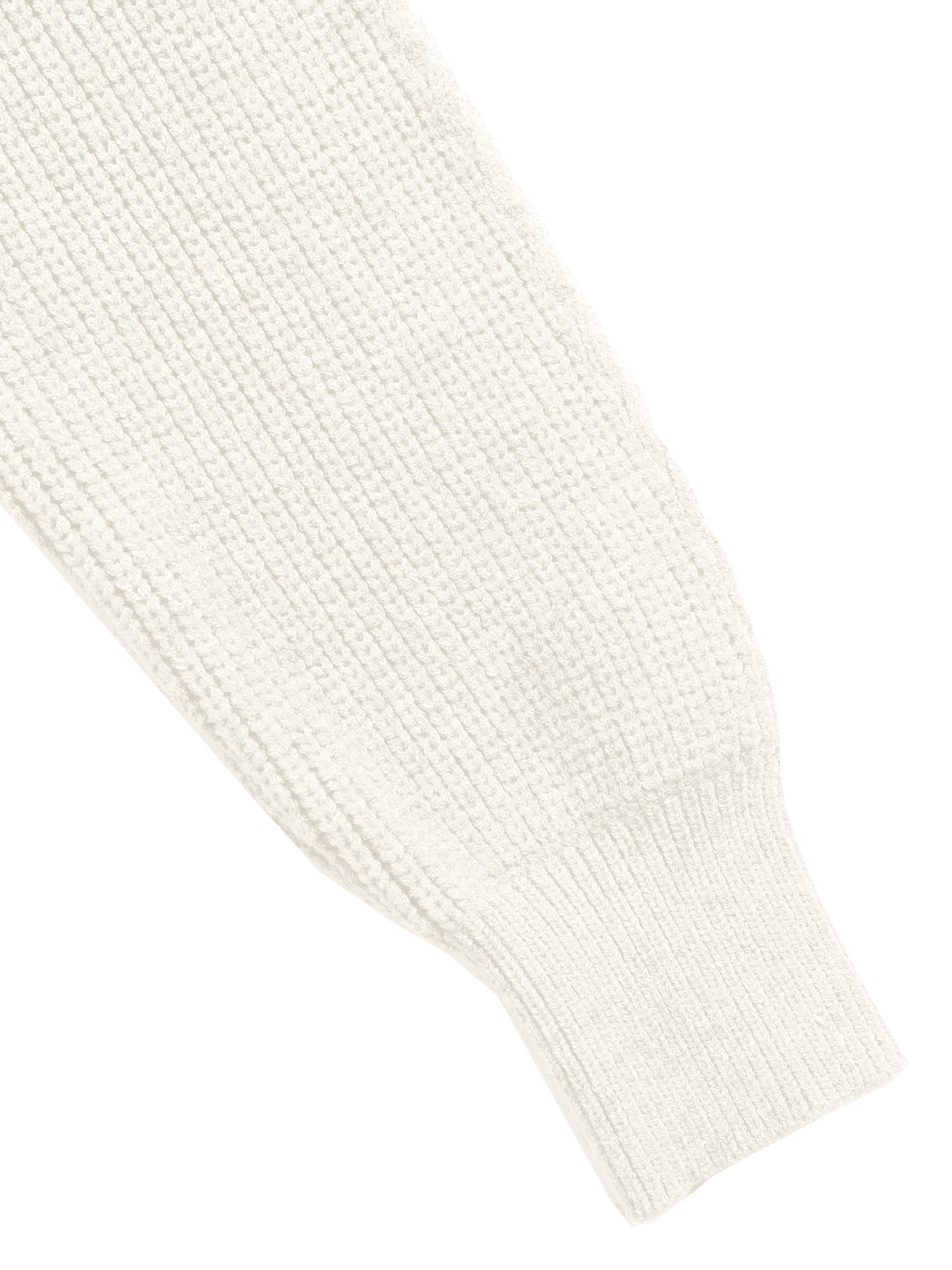 Foto 7 pulgar | Jersey Zaful De Punto Acanalado Con Cuello Alto Y Mangas Tipo Farol Para Mujer - Venta Internacional.