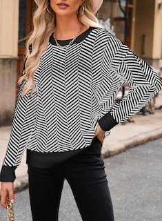 Foto 4 | Jersey Dokotoo Para Mujer, Gran Tamaño, Cuello Redondo, A Rayas, Blanco, Xl - Venta Internacional.