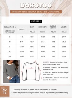 Foto 6 | Jersey Dokotoo Para Mujer, Gran Tamaño, Cuello Redondo, A Rayas, Blanco, Xl - Venta Internacional.