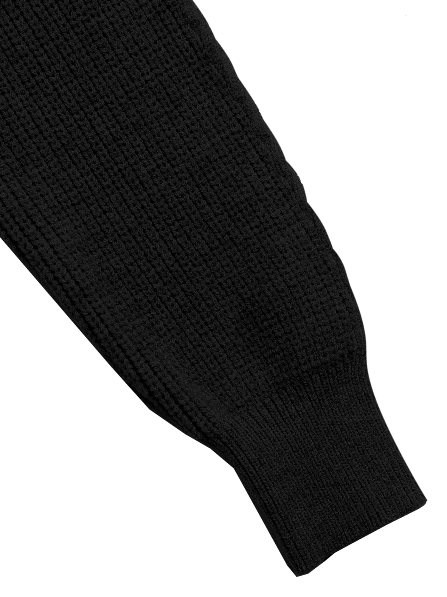 Foto 7 pulgar | Jersey Zaful De Punto Acanalado Con Cuello Alto Y Mangas Tipo Farol Para Mujer - Venta Internacional.