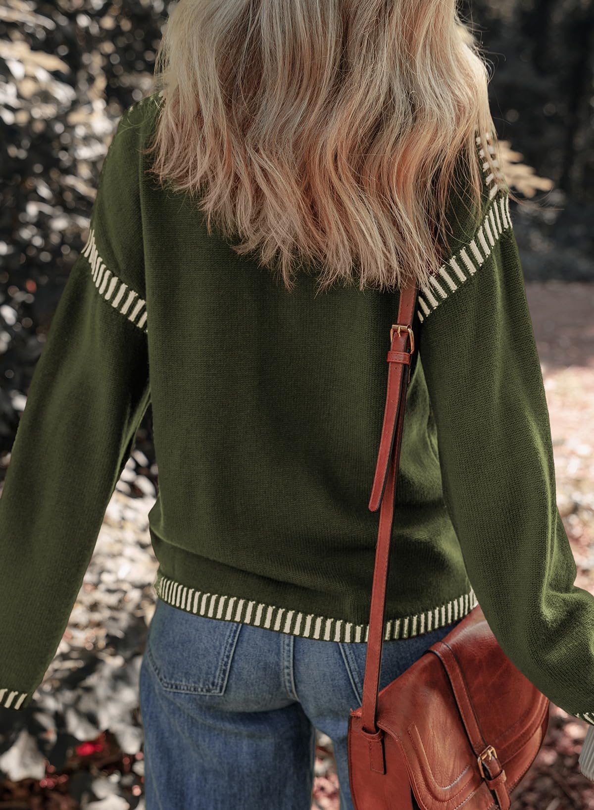 Foto 2 | Jersey Dokotoo Cofmy Otoño-invierno Para Mujer Verde - Venta Internacional.