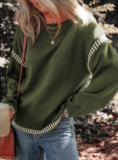 Foto 3 | Jersey Dokotoo Cofmy Otoño-invierno Para Mujer Verde - Venta Internacional.