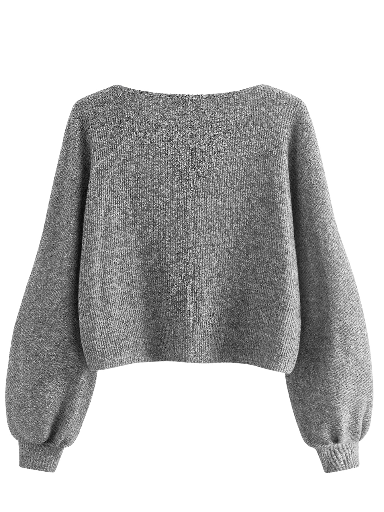 Foto 3 pulgar | Jersey Corto Sweatyrocks de Punto Acanalado Gris para Mujer - Venta Internacional