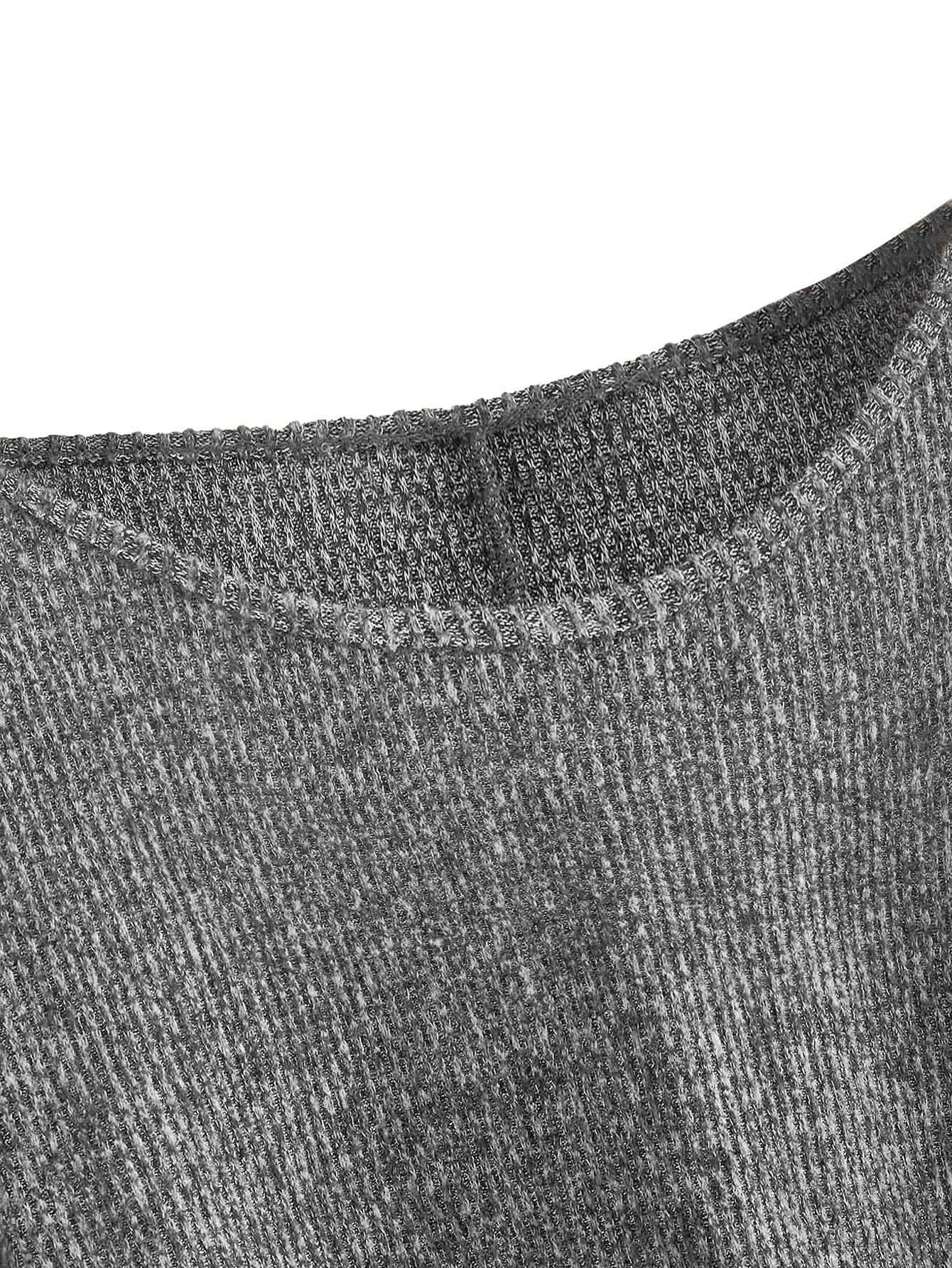 Foto 4 pulgar | Jersey Corto Sweatyrocks de Punto Acanalado Gris para Mujer - Venta Internacional