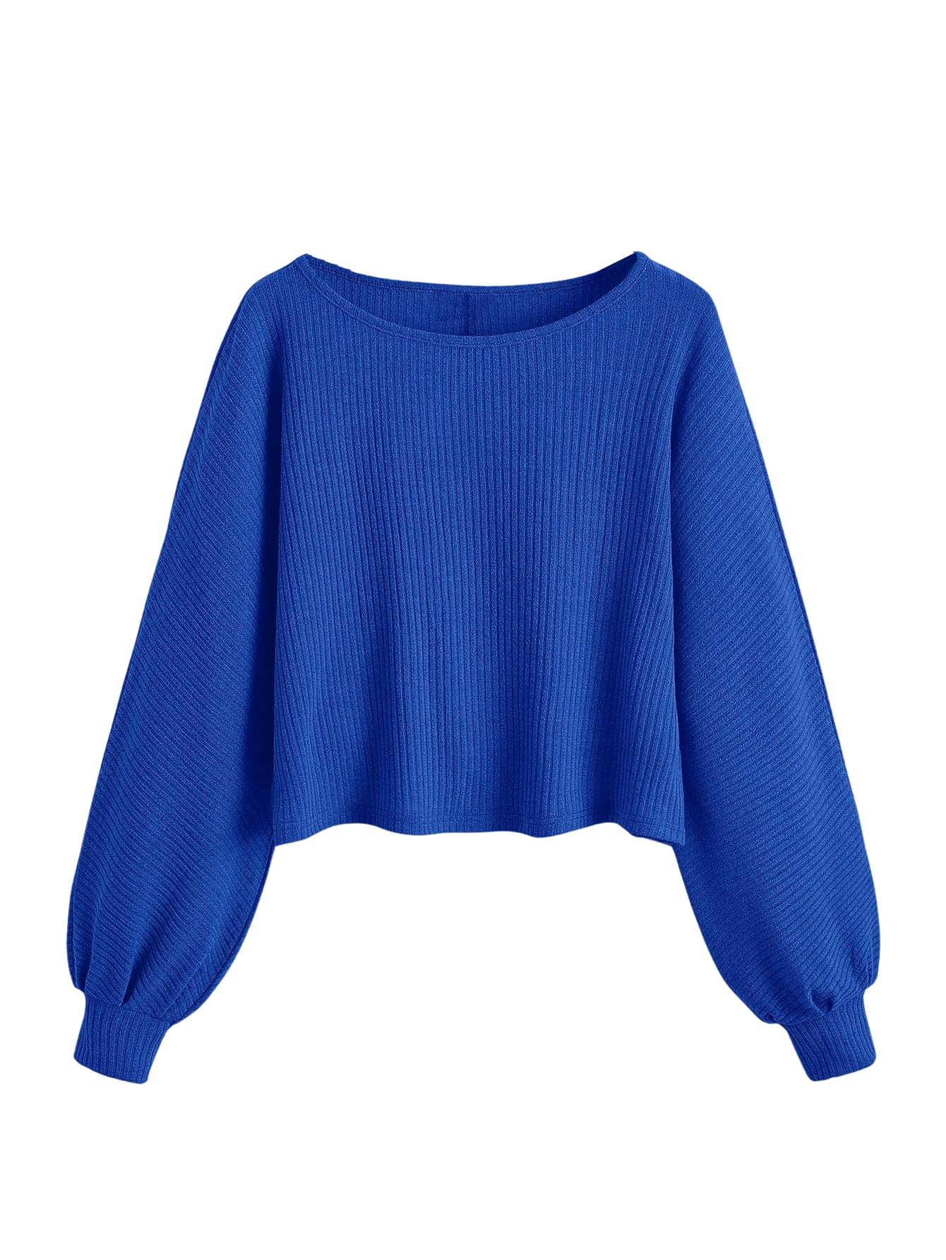 Foto 2 pulgar | Jersey Corto Sweatyrocks De Punto Acanalado Azul Raglán Para Mujer - Venta Internacional.