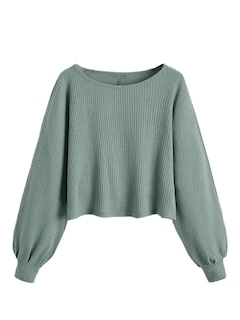 Foto 1 | Jersey Corto Sweatyrocks Casual De Punto Acanalado Con Cuello Redondo - Venta Internacional.