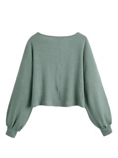 Foto 2 | Jersey Corto Sweatyrocks Casual De Punto Acanalado Con Cuello Redondo - Venta Internacional.