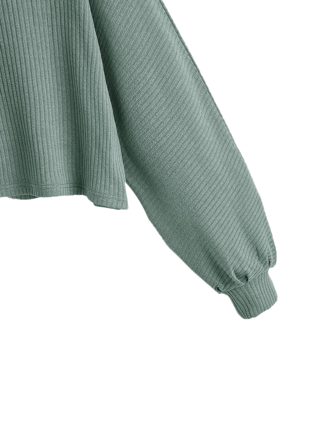 Foto 5 pulgar | Jersey Corto Sweatyrocks Casual De Punto Acanalado Con Cuello Redondo - Venta Internacional.
