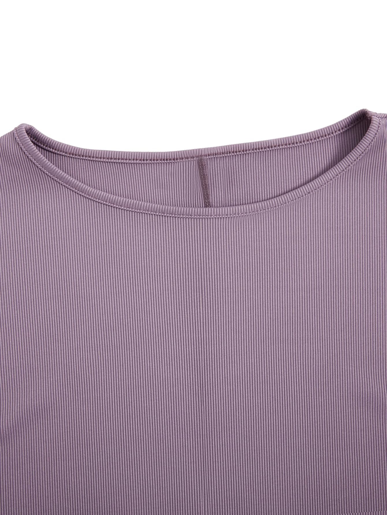 Foto 4 pulgar | Jersey Corto Sweatyrocks Para Mujer, Color Morado Empolvado, Talla M - Venta Internacional.