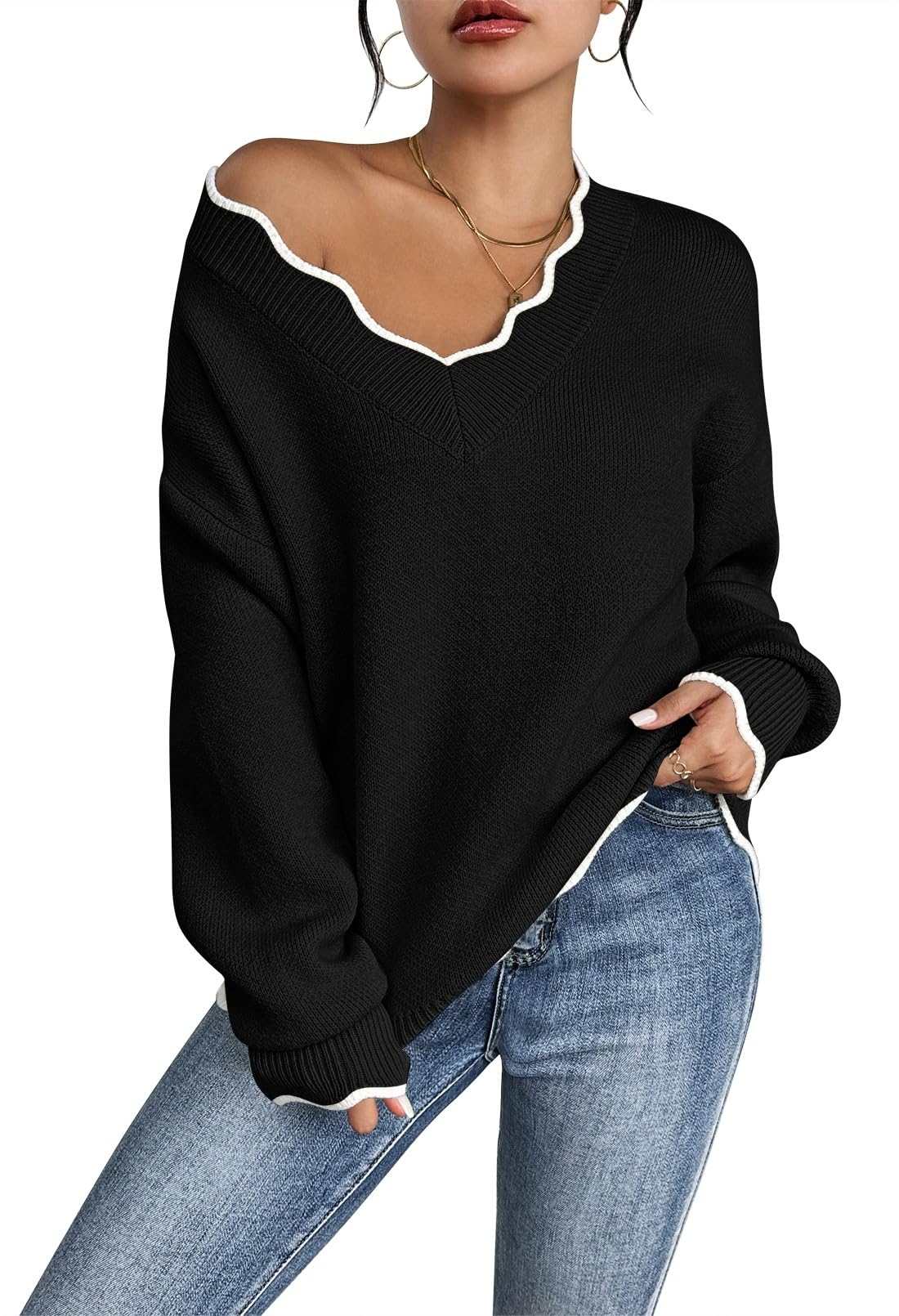 Jersey Pink Queen Para Mujer, Cuello En V, Cuello En V, Negro Borroso, Talla M - Venta Internacional.