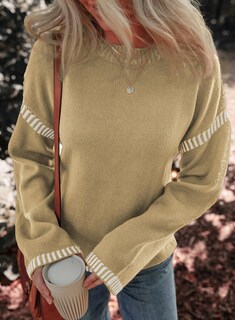 Foto 4 | Jersey Dokotoo Fall Para Mujer Con Cuello Redondo, Color Caqui, Talla Xl - Venta Internacional.