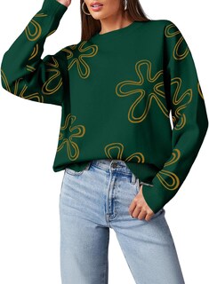 Foto 1 | Jersey Dokotoo con Estampado Floral Verde para Mujer - Venta Internacional