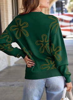 Foto 7 | Jersey Dokotoo con Estampado Floral Verde para Mujer - Venta Internacional