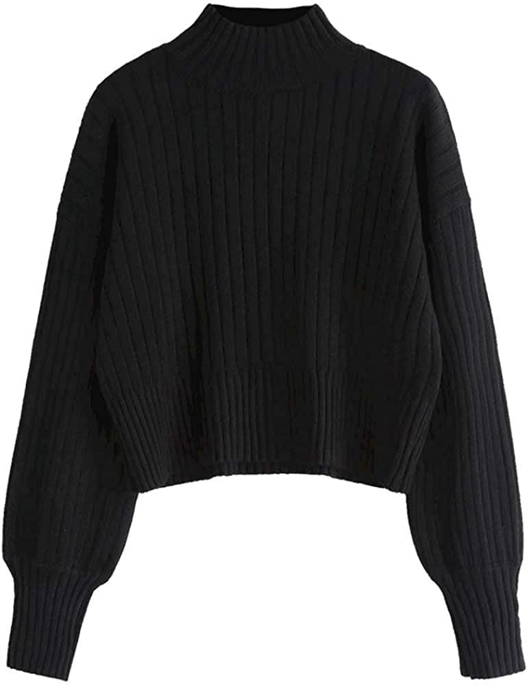Foto 6 pulgar | Jersey Zaful Para Mujer, Cuello Redondo, Manga Larga, Punto Acanalado - Venta Internacional.
