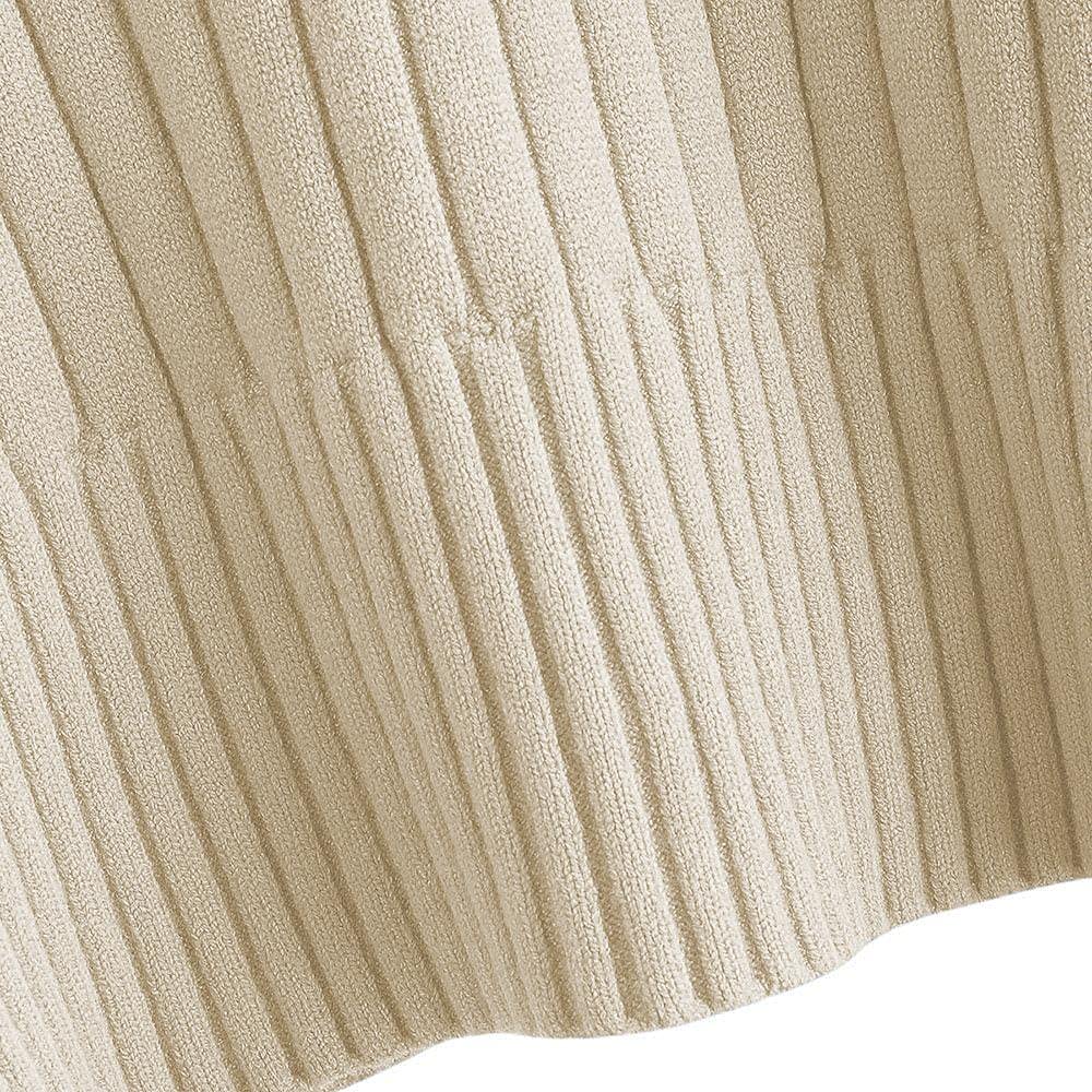 Foto 5 pulgar | Jersey Zaful Para Mujer, Cuello Redondo, Manga Larga, Color Beige - Venta Internacional.