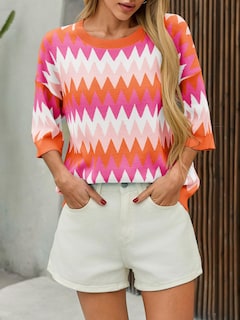 Foto 2 | Blusa Saodimallsu de Punto Anaranjado para Mujer - Venta Internacional