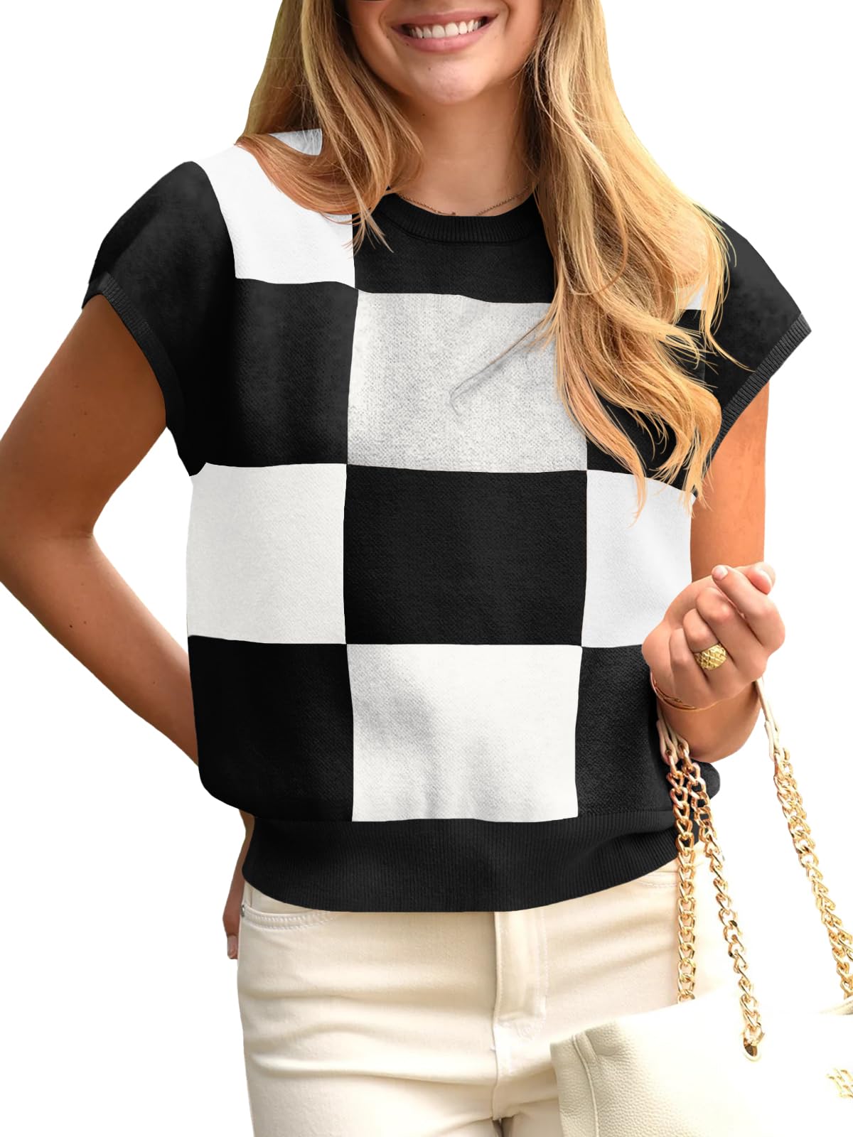 Jersey Saodimallsu De Manga Corta Para Mujer, Color Block - Venta Internacional.