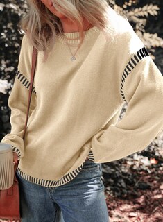 Foto 3 | Jersey Dokotoo De Punto Trenzado Holgado A La Moda Para Mujer, Color Beige - Venta Internacional.