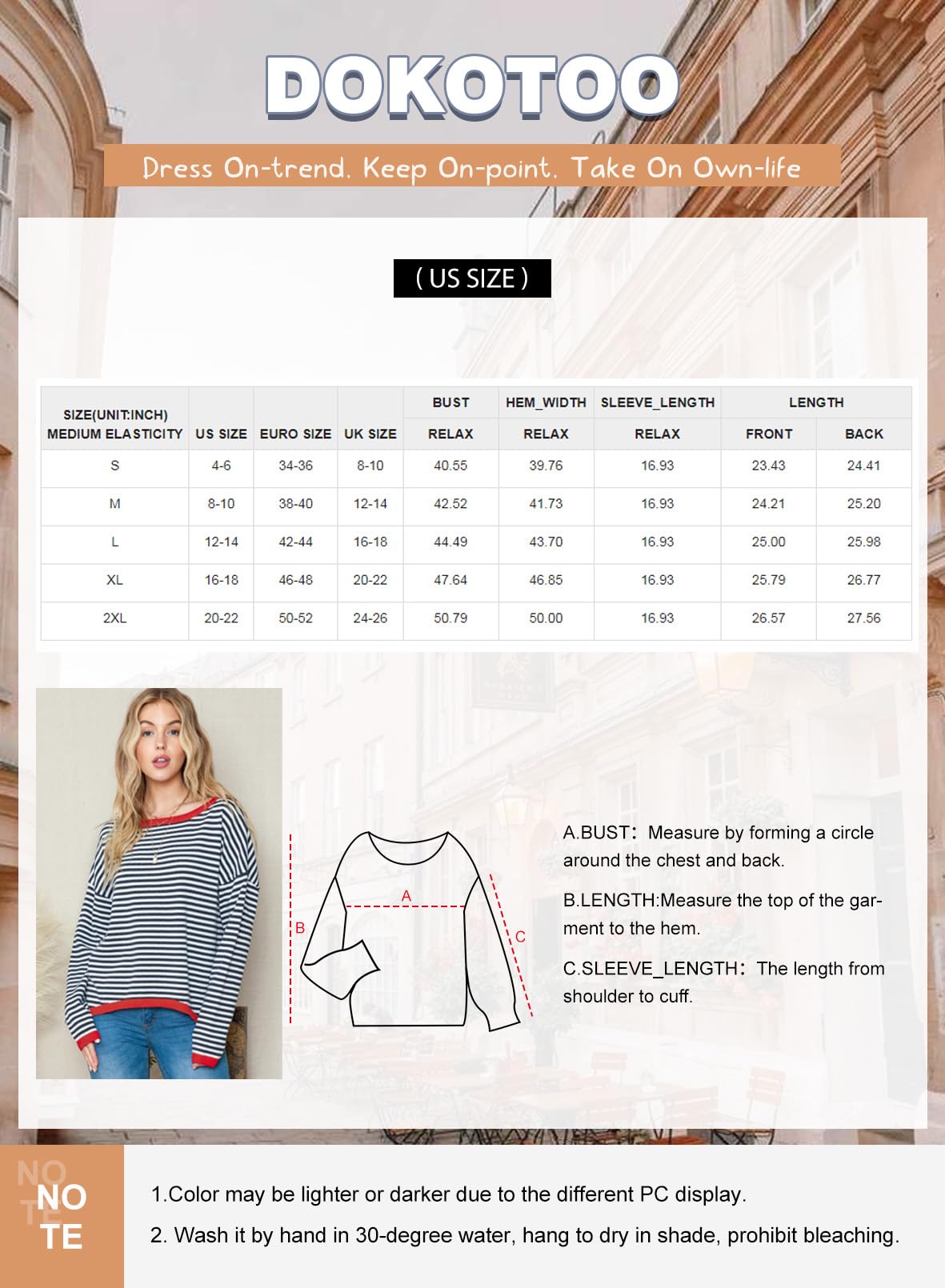 Foto 6 | Jersey Dokotoo Negro A Rayas Con Bloques De Color Para Mujer - Venta Internacional.