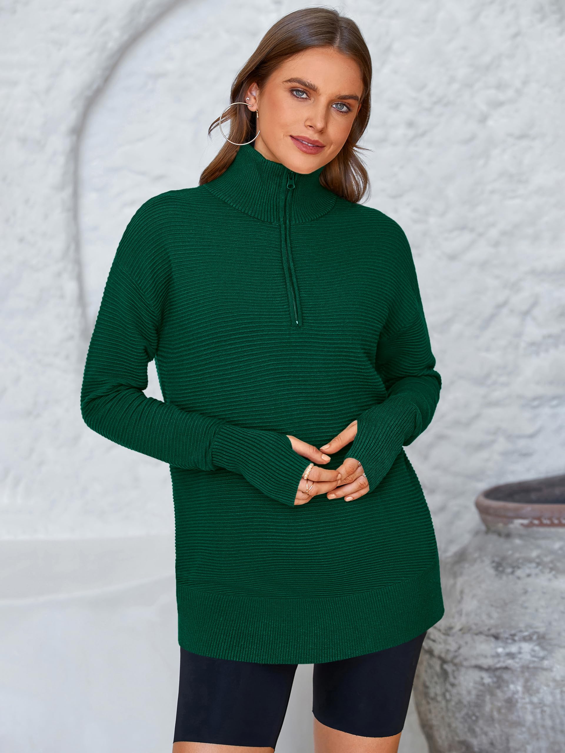 Foto 5 pulgar | Jersey Prettygarden Para Mujer, Cuello En V, Punto Acanalado, Verde - Venta Internacional.
