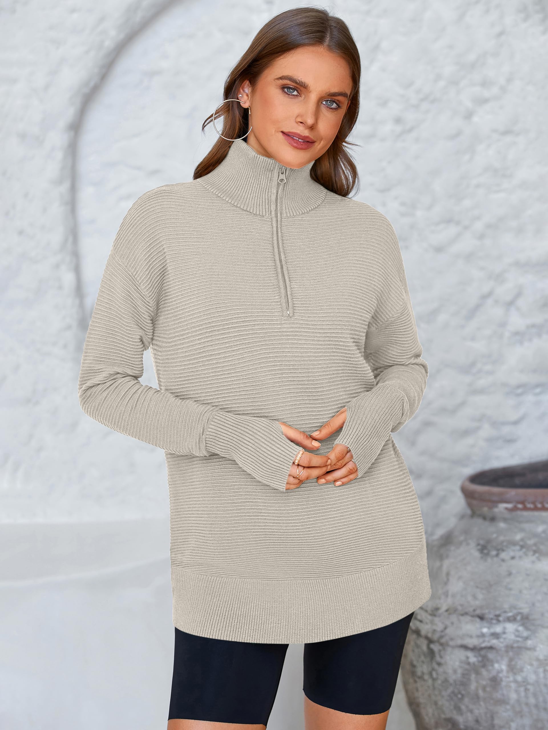 Foto 5 pulgar | Jersey Prettygarden De Punto Acanalado Con Cuello En V Para Mujer - Venta Internacional.