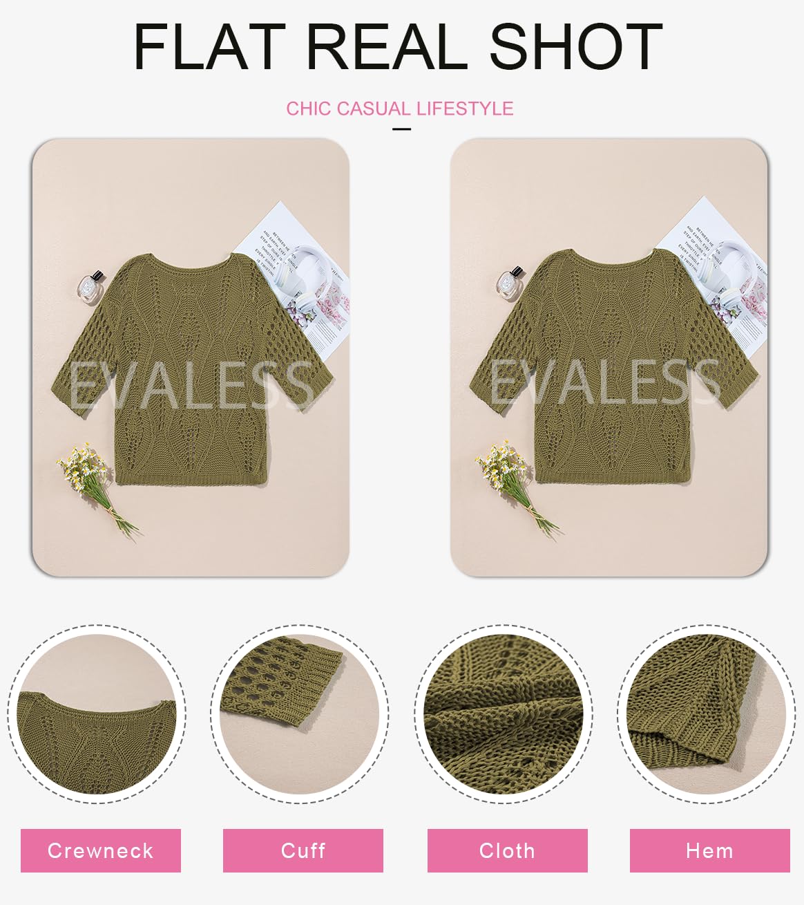 Foto 7 pulgar | Jersey Evaless Para Mujer, Primavera Y Verano, Manga Corta, Verde - Venta Internacional.
