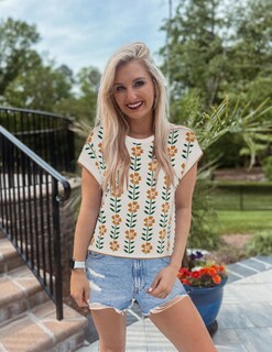 Foto 5 | Camiseta Zesica Para Mujer, Estampado De Verano, Manga Corta, Cuello Redondo, Color Blanco - Venta Internacional.