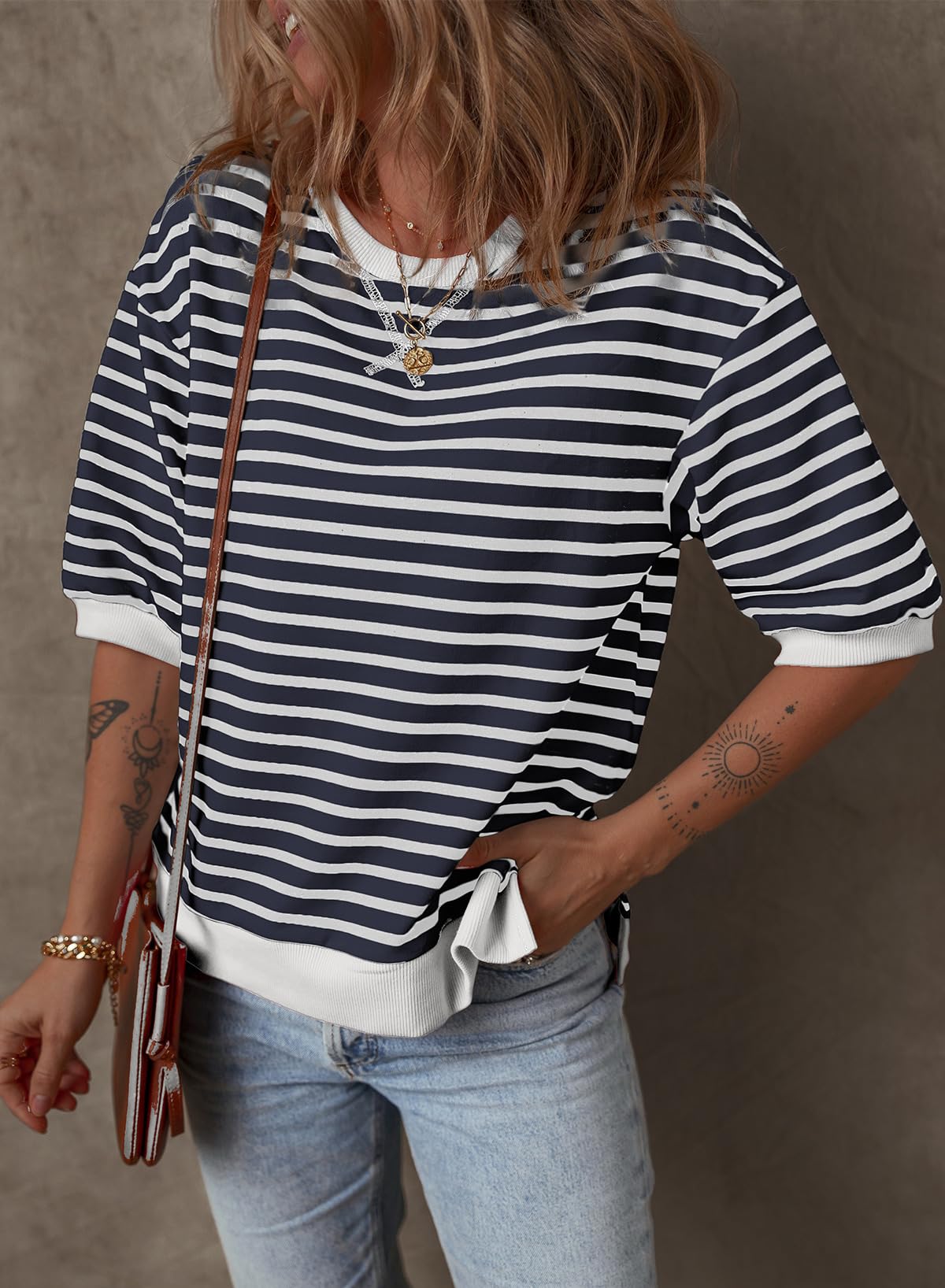 Foto 2 | Jersey Dokotoo 2024 Para Mujer Con Cuello Redondo Y Mangas 3/4, Color Blanco - Venta Internacional.