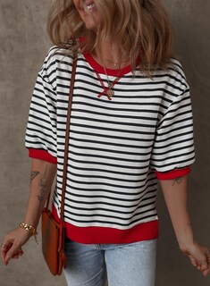 Foto 2 | Jersey Dokotoo Casual De Punto Con Cuello Redondo Y Mangas 3/4 Para Mujer - Venta Internacional.