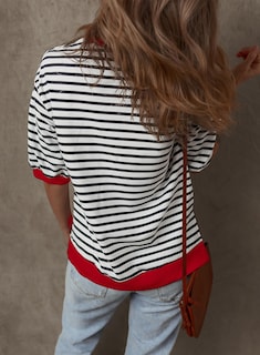 Foto 3 | Jersey Dokotoo Casual De Punto Con Cuello Redondo Y Mangas 3/4 Para Mujer - Venta Internacional.