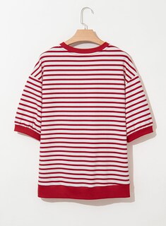 Foto 3 | Jersey Dokotoo Knit Para Mujer Con Cuello Redondo Y Mangas 3/4, Color Marrón - Venta Internacional.