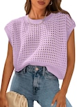Top Prettygarden Con Mangas De Ganchillo Para Mujer, Primavera-verano - Venta Internacional.