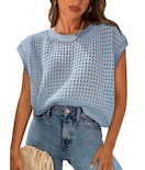 Top Prettygarden Con Mangas De Ganchillo Para Mujer, Primavera-verano - Venta Internacional.