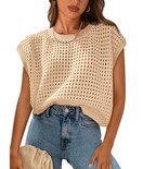 Top Prettygarden Con Mangas De Ganchillo Para Mujer, Primavera-verano - Venta Internacional.