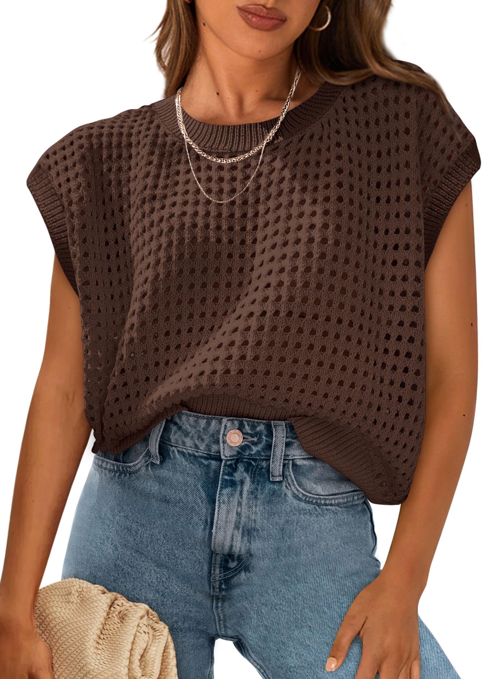 Top Prettygarden Con Mangas De Ganchillo Para Mujer, Primavera-verano - Venta Internacional.