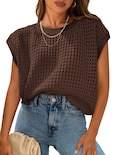 Top Prettygarden Con Mangas De Ganchillo Para Mujer, Primavera-verano - Venta Internacional.