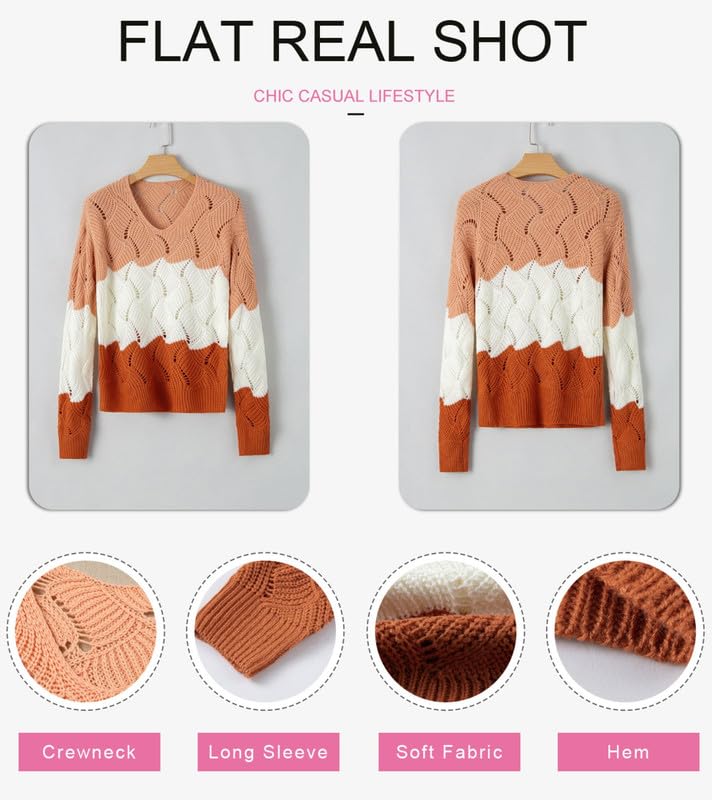 Foto 5 | Suéter Dokotoo Para Mujer, Cuello En V, Hueco, Grueso, Invierno 2024 - Venta Internacional.