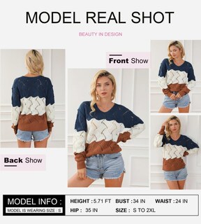 Foto 4 | Suéter Dokotoo Fashion Casual Invierno Otoño 2024 Para Mujer - Venta Internacional.