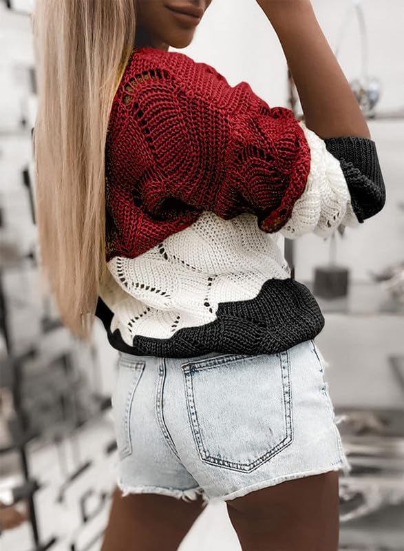 Foto 3 pulgar | Suéter Dokotoo Para Mujer, Casual, Holgado, Rojo, Xl - Venta Internacional.