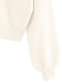 Foto 4 | Jersey Zaful Para Mujer Con Cuello En V Corto Y Manga Larga Blanco Xl - Venta Internacional.