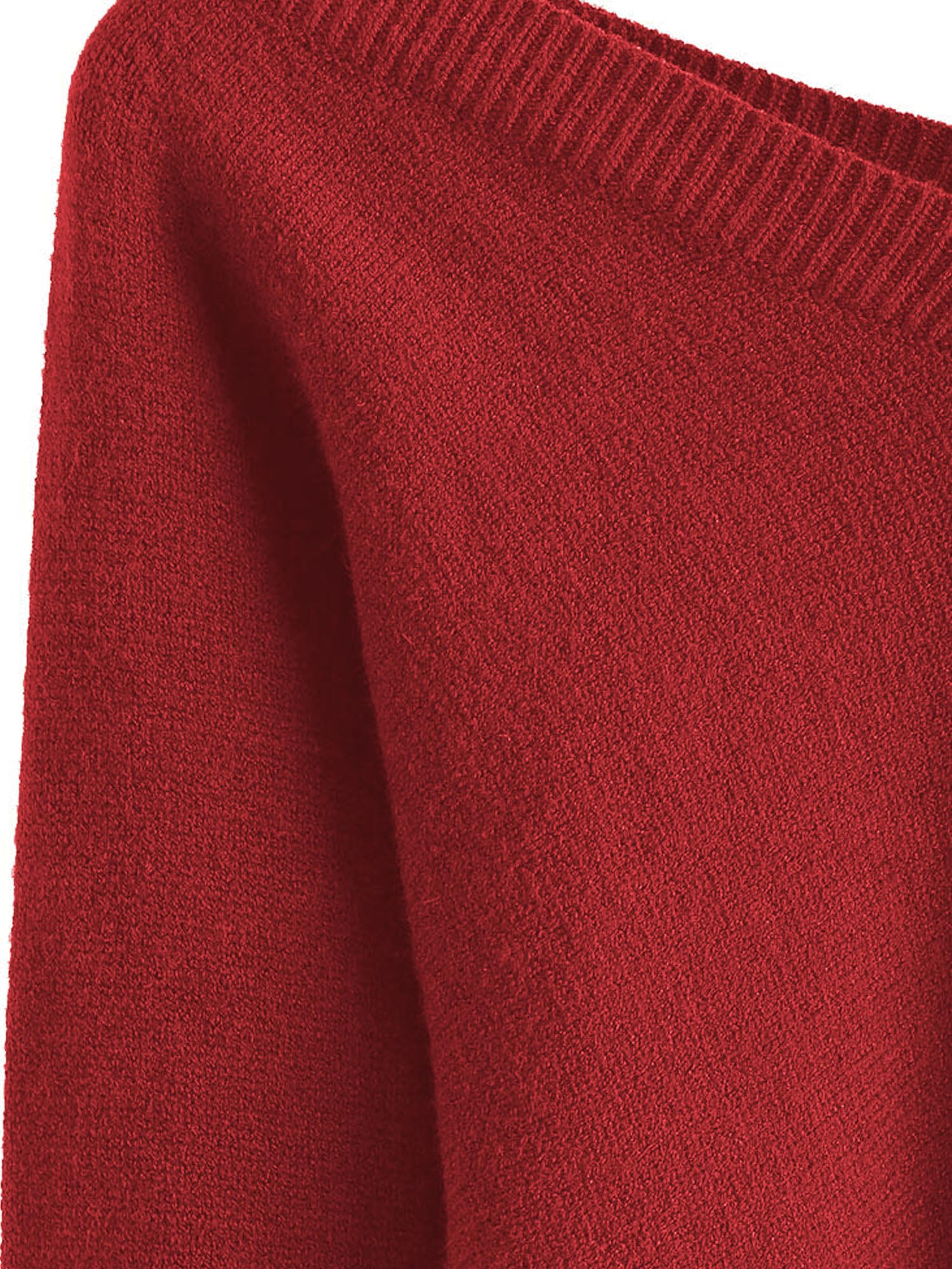 Foto 4 pulgar | Jersey Zaful Para Mujer Con Cuello En V Corto, Manga Larga, Rojo, Talla M - Venta Internacional.