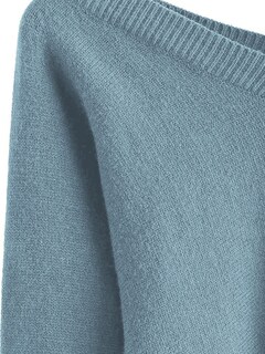 Foto 3 | Jersey Corto Zaful Con Cuello En V De Manga Larga Para Mujeres - Azul - Venta Internacional.