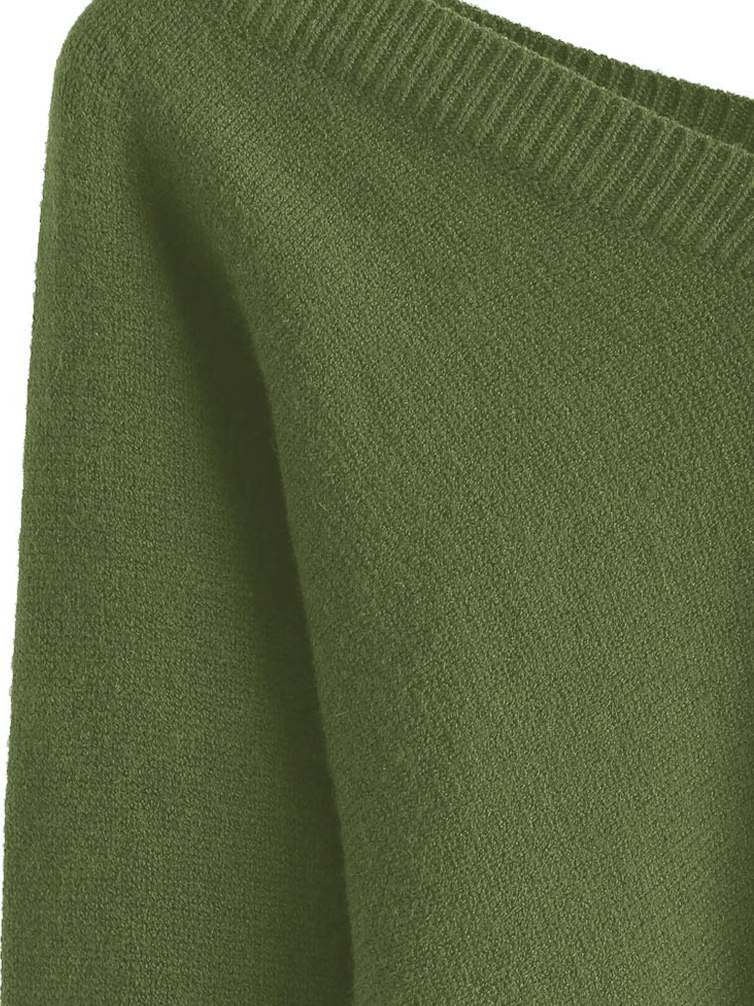 Foto 4 pulgar | Jersey Zaful Para Mujer Con Cuello En V Corto Y Manga Larga, Color Verde Claro - Venta Internacional.