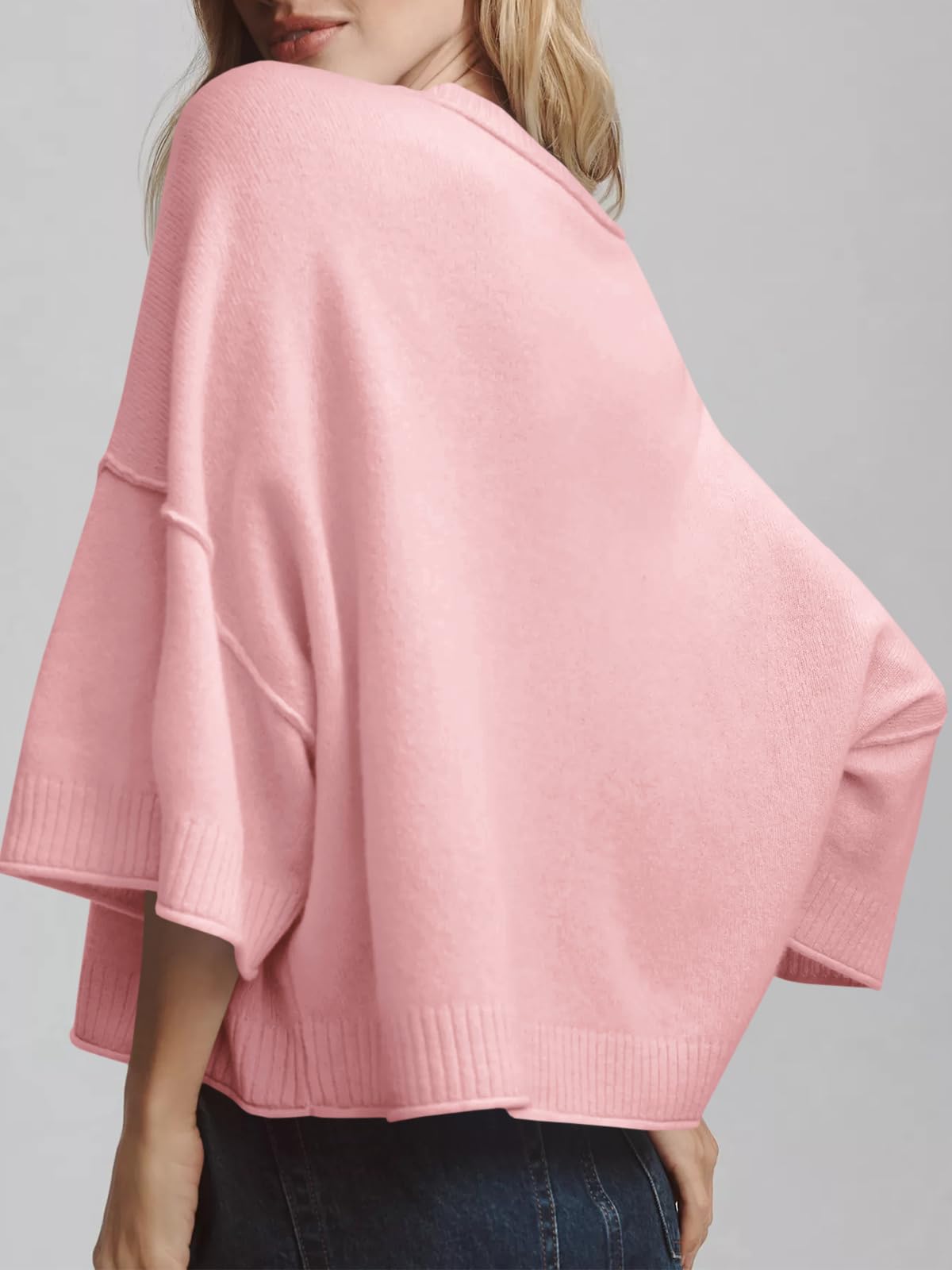 Foto 5 pulgar | Jersey Saodimallsu De Manga Corta Para Mujer, De Gran Tamaño, Rosa - Venta Internacional.