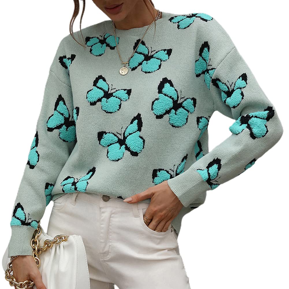 Foto 1 | Jersey Junboon Para Mujer Con Cuello Redondo Y Manga Larga Estampado - Venta Internacional.